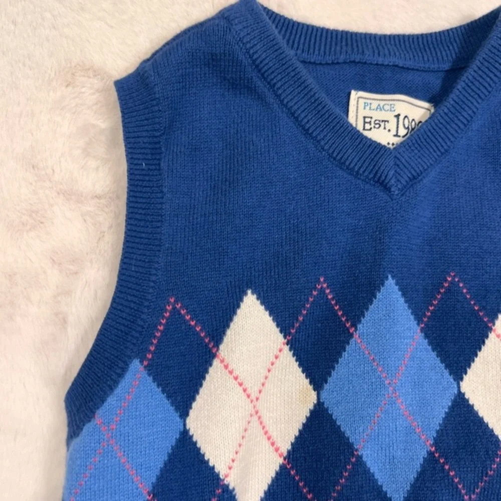 Children's‎ Place sweater vest, blue, size 18-24 months, USED